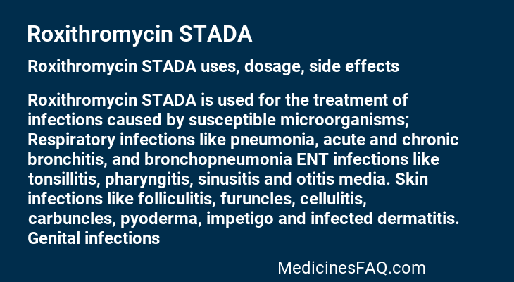 Roxithromycin STADA