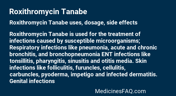 Roxithromycin Tanabe