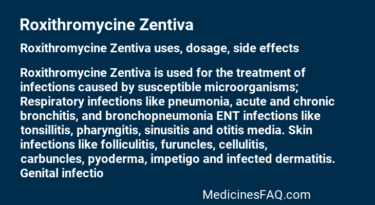 Roxithromycine Zentiva