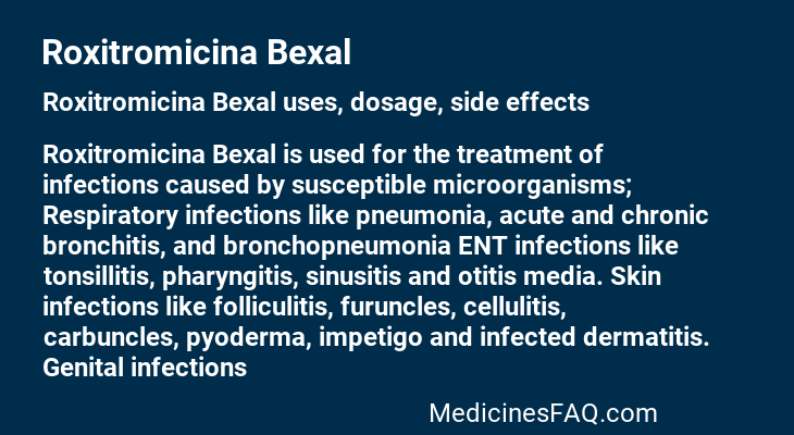Roxitromicina Bexal