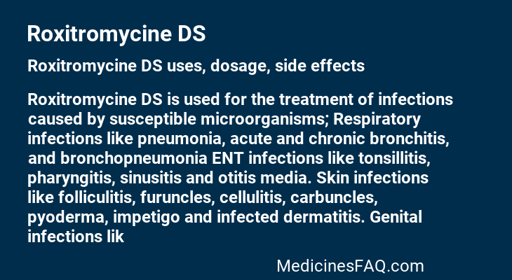 Roxitromycine DS