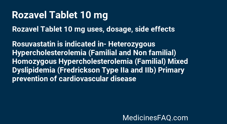 Rozavel Tablet 10 mg