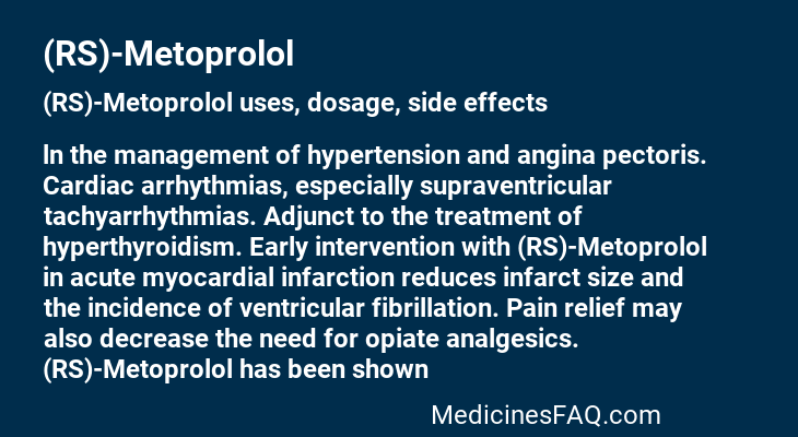 (RS)-Metoprolol