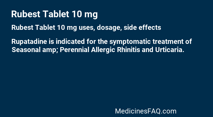 Rubest Tablet 10 mg