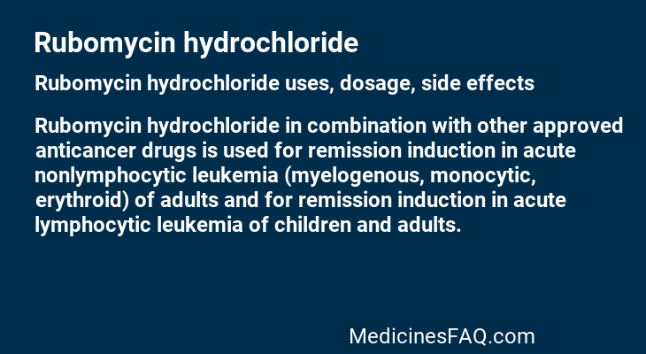 Rubomycin hydrochloride