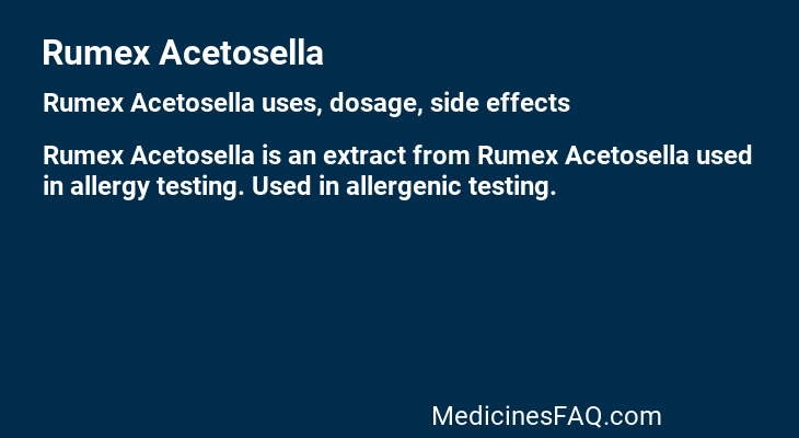 Rumex Acetosella