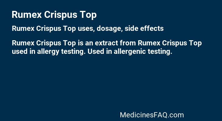 Rumex Crispus Top
