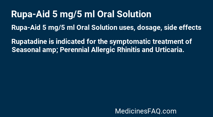 Rupa-Aid 5 mg/5 ml Oral Solution