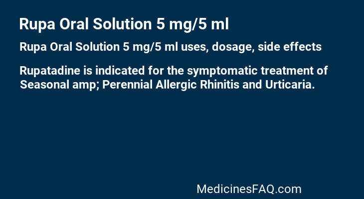 Rupa Oral Solution 5 mg/5 ml