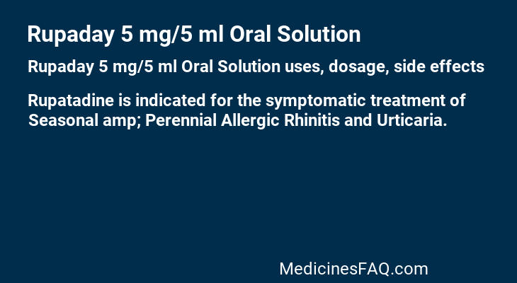 Rupaday 5 mg/5 ml Oral Solution