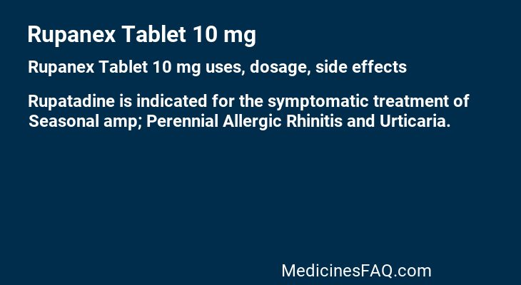 Rupanex Tablet 10 mg