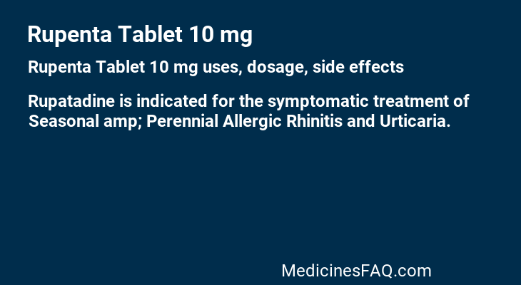 Rupenta Tablet 10 mg