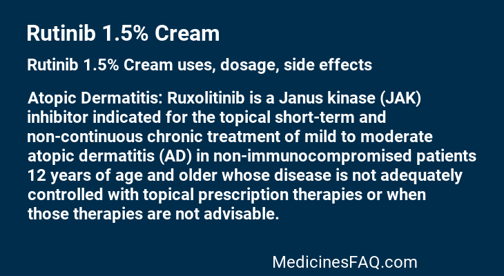 Rutinib 1.5% Cream