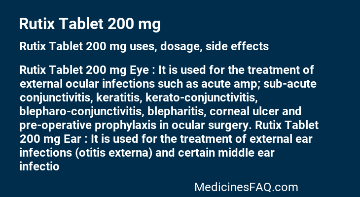 Rutix Tablet 200 mg