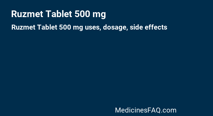 Ruzmet Tablet 500 mg