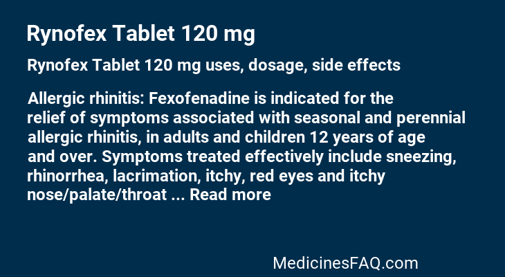 Rynofex Tablet 120 mg