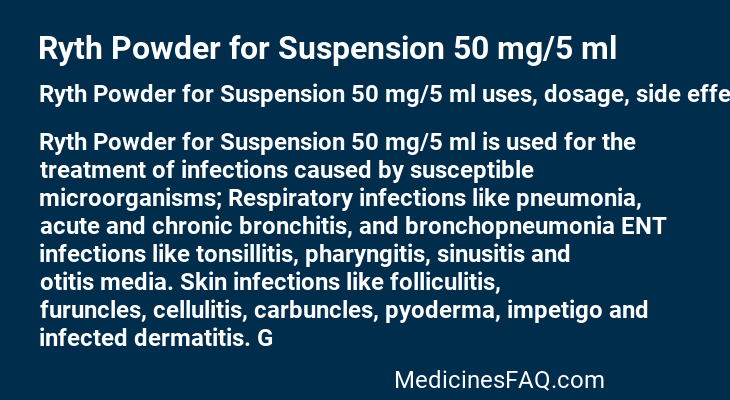 Ryth Powder for Suspension 50 mg/5 ml