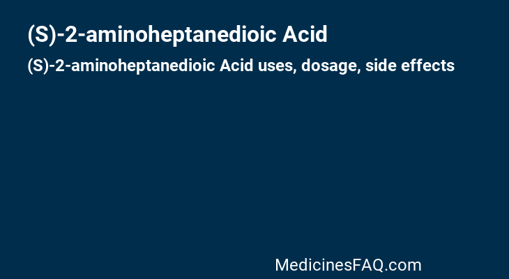 (S)-2-aminoheptanedioic Acid