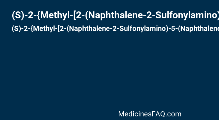 (S)-2-{Methyl-[2-(Naphthalene-2-Sulfonylamino)-5-(Naphthalene-2-Sulfonyloxy)-Benzoyl]-Amino}-Succinicacid