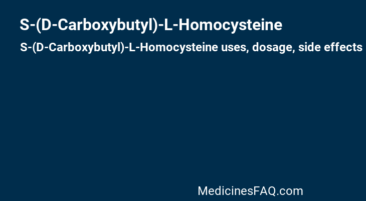 S-(D-Carboxybutyl)-L-Homocysteine