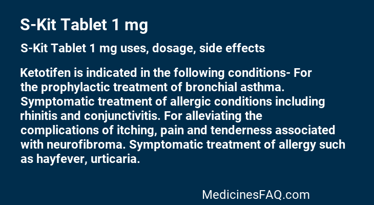 S-Kit Tablet 1 mg