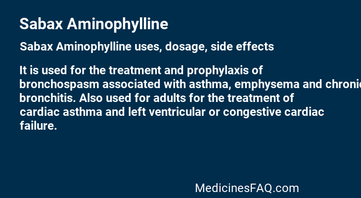 Sabax Aminophylline