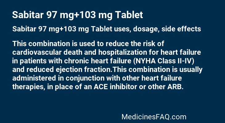 Sabitar 97 mg+103 mg Tablet