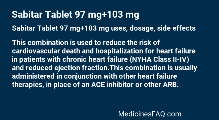 Sabitar Tablet 97 mg+103 mg