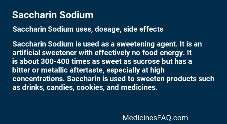 Saccharin Sodium