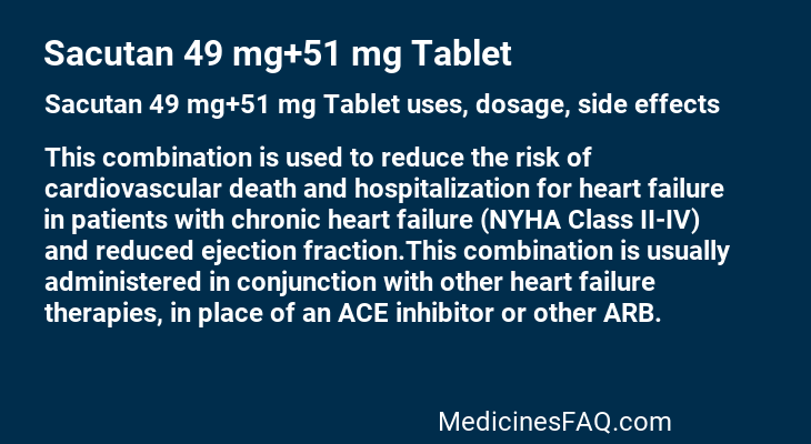 Sacutan 49 mg+51 mg Tablet