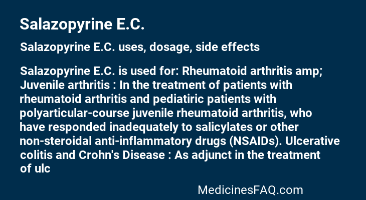 Salazopyrine E.C.