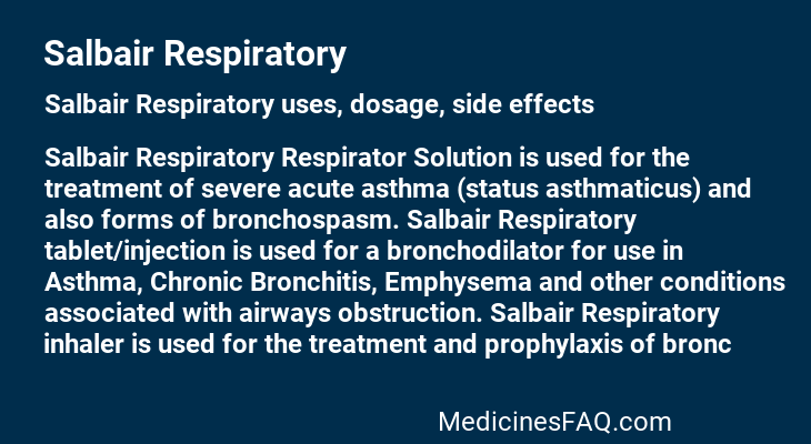 Salbair Respiratory