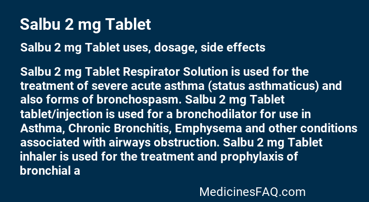 Salbu 2 mg Tablet