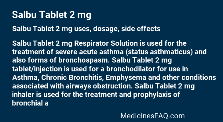 Salbu Tablet 2 mg