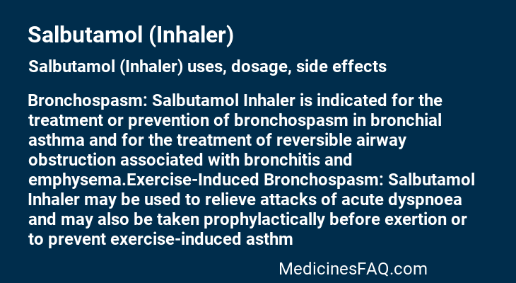 Salbutamol (Inhaler)