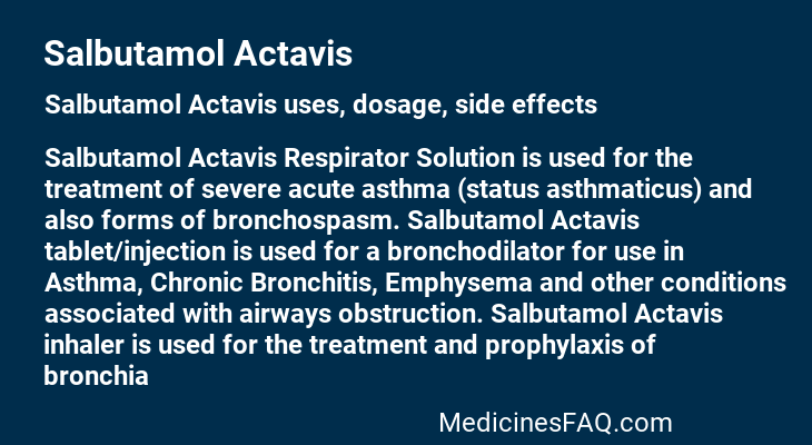 Salbutamol Actavis