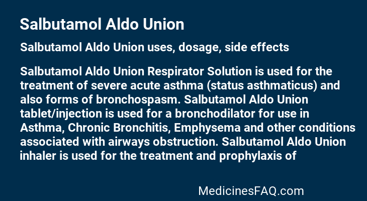 Salbutamol Aldo Union