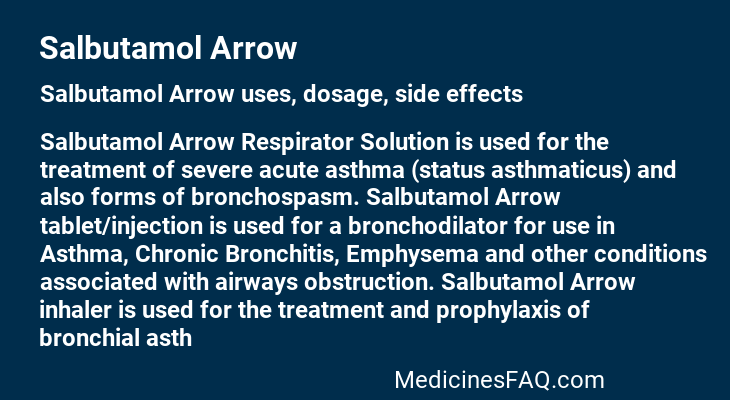 Salbutamol Arrow