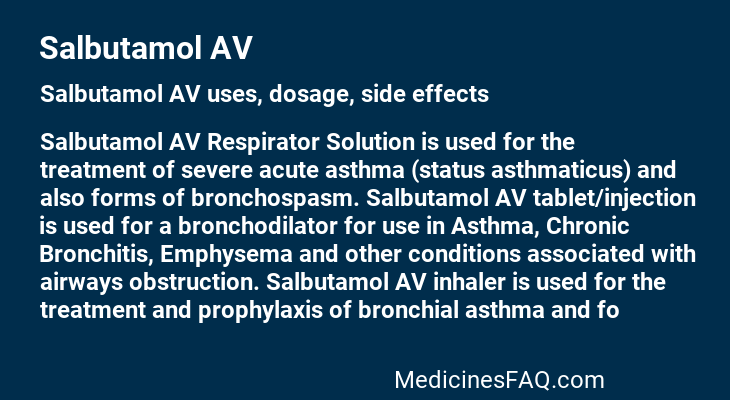 Salbutamol AV