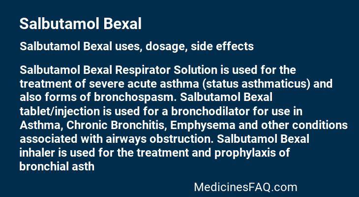 Salbutamol Bexal