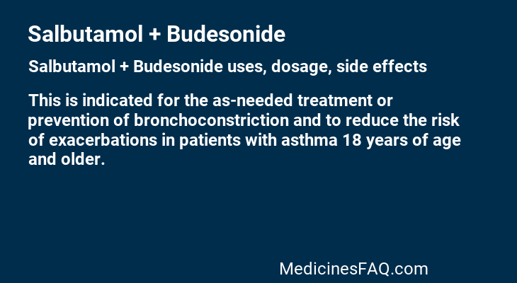 Salbutamol + Budesonide