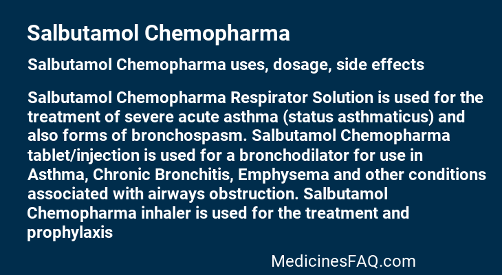 Salbutamol Chemopharma