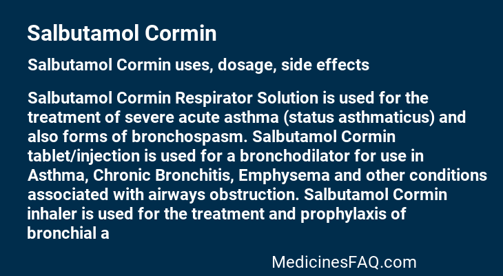 Salbutamol Cormin