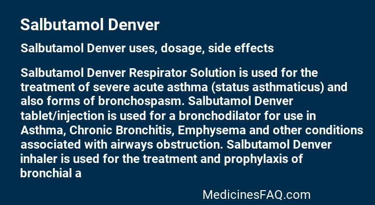 Salbutamol Denver