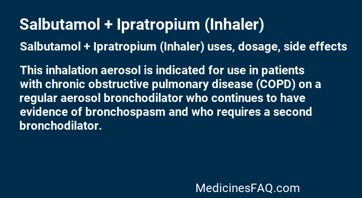 Salbutamol + Ipratropium (Inhaler)