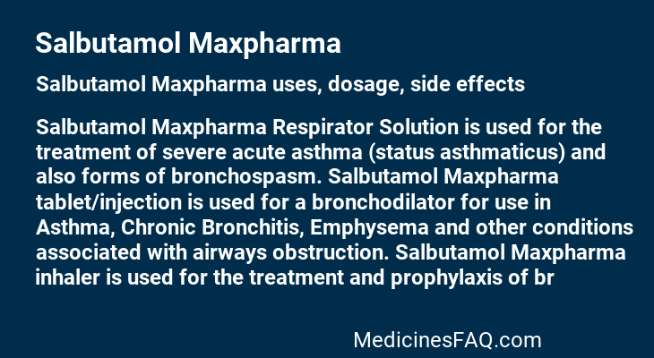 Salbutamol Maxpharma