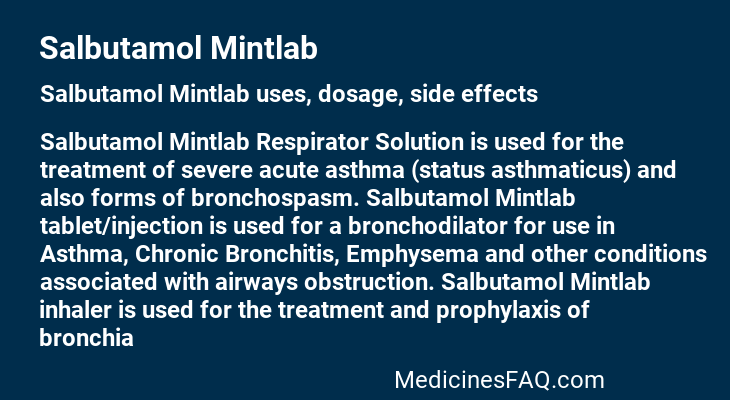 Salbutamol Mintlab