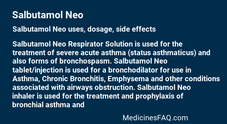 Salbutamol Neo