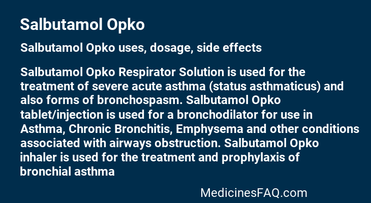 Salbutamol Opko