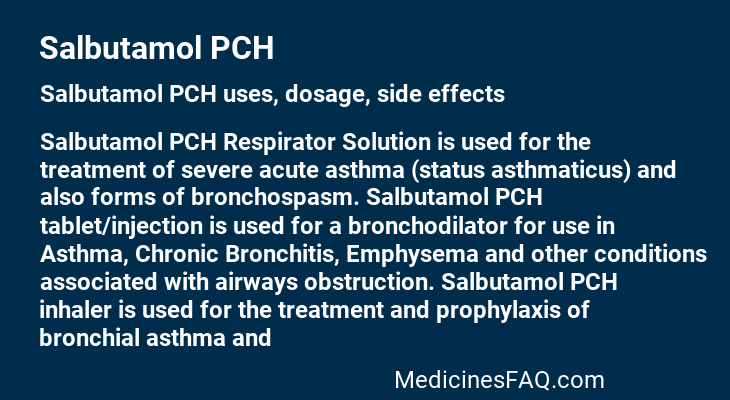 Salbutamol PCH